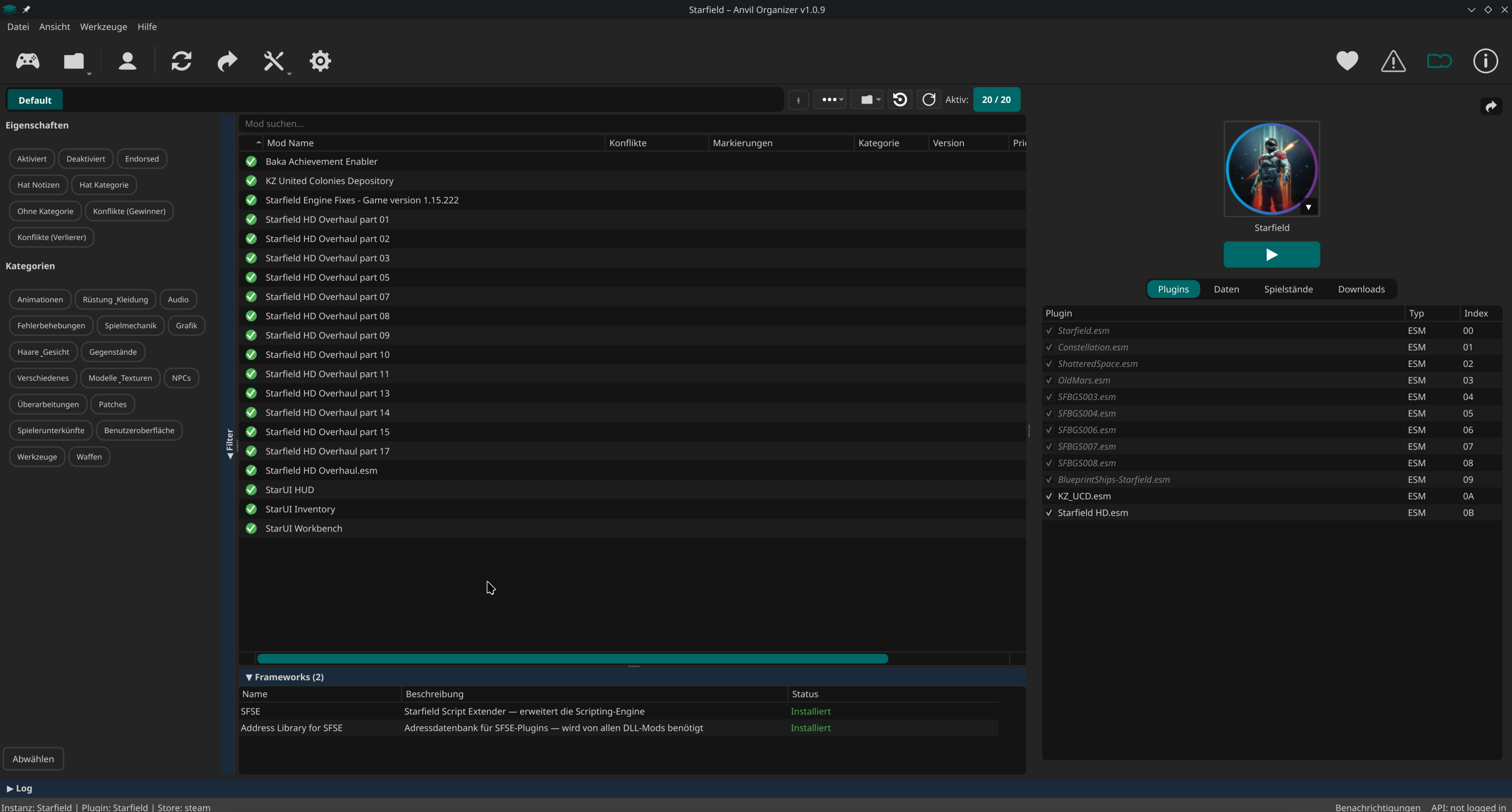 Anvil Organizer — Starfield